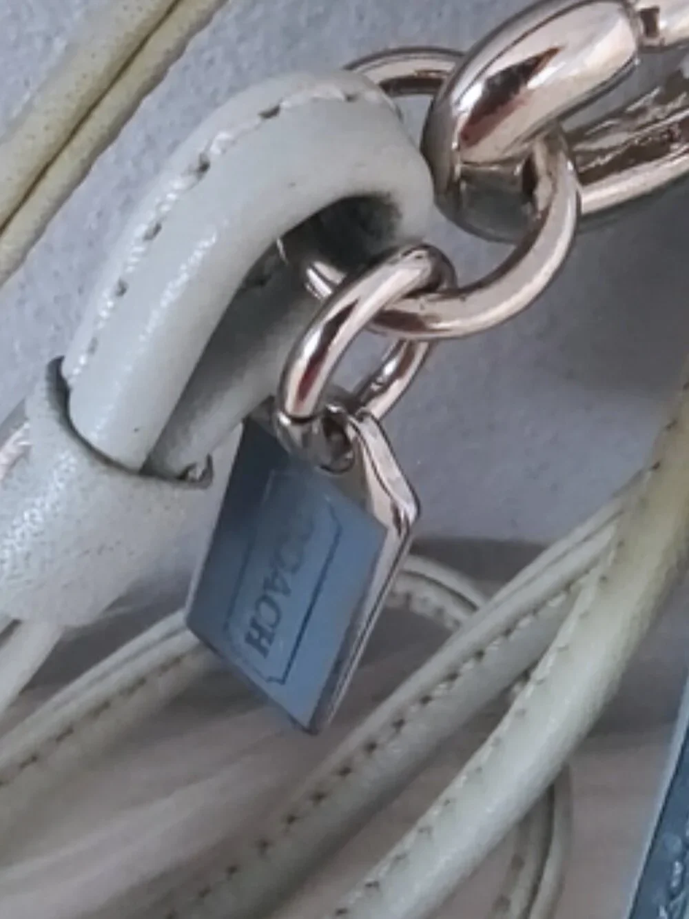 Coach vintage Y2K butterfly keychain charm w/lanyard EUC